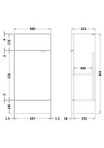 400mm Vanity Unit - Compact - Image 3