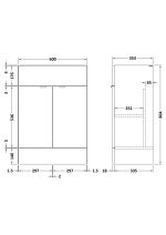 600mm Vanity Unit - Image 3