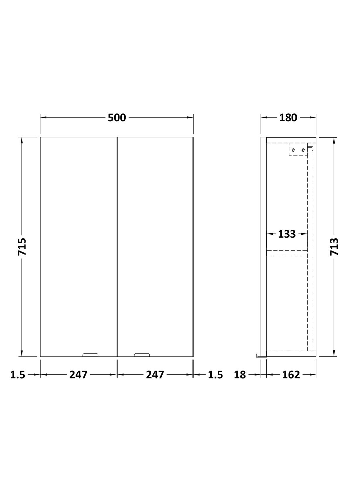 500mm Wall Unit - Image 3