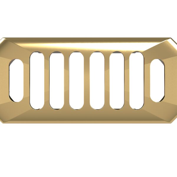 Carlton Brushed Brass Overflow Cover