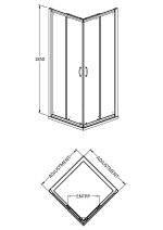Pacific 760mm Corner Entry - Image 2