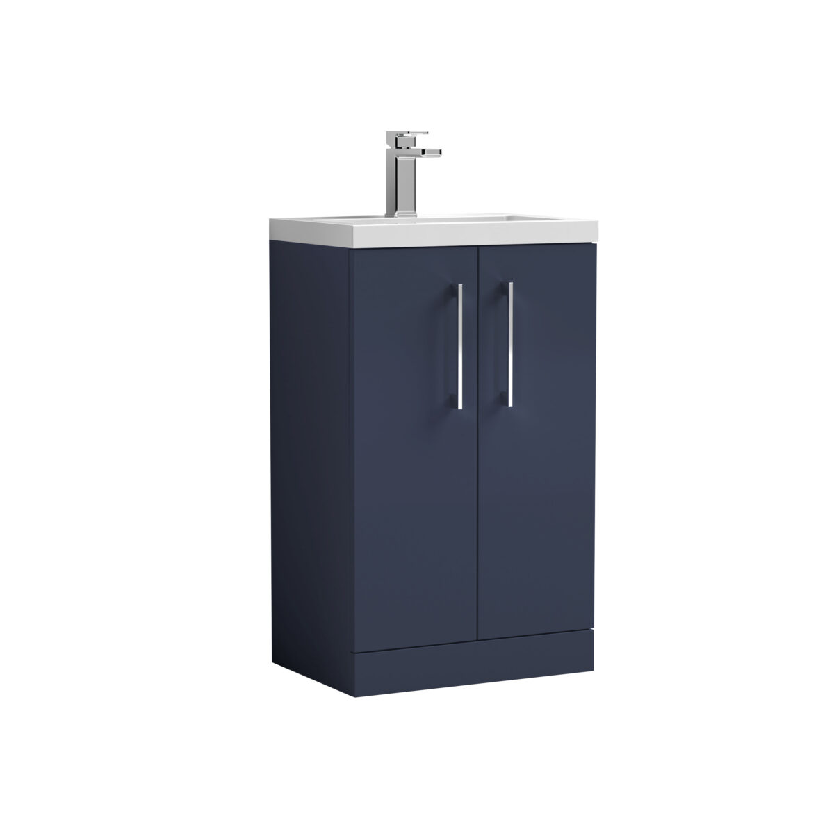 500mm Floor Standing 2-Door Vanity & Ceramic Basin - Image 1