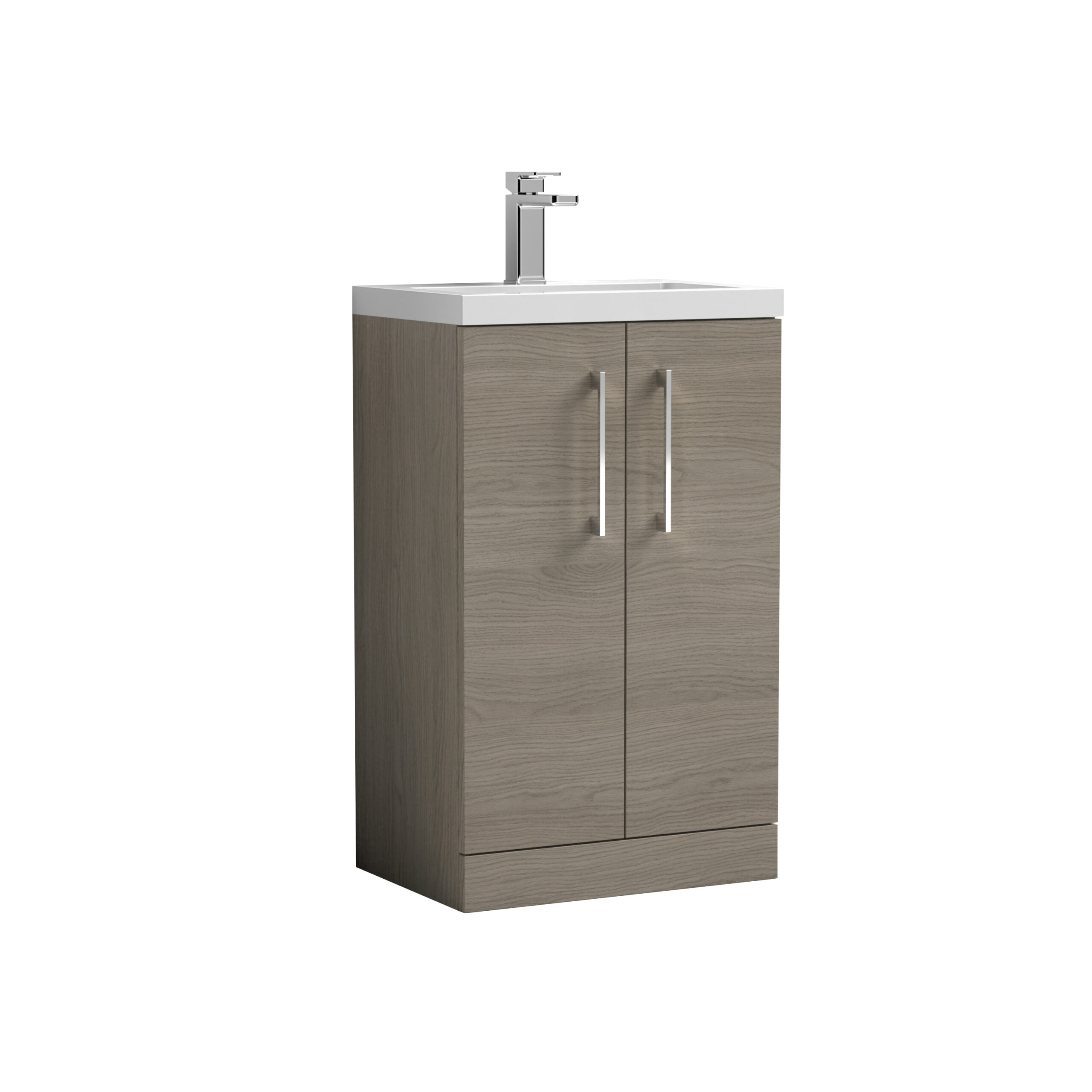 pal122_furniture_v1_co.jpg 500mm Floor Standing 2 Door Vanity & Polymarble Basin - Image 1