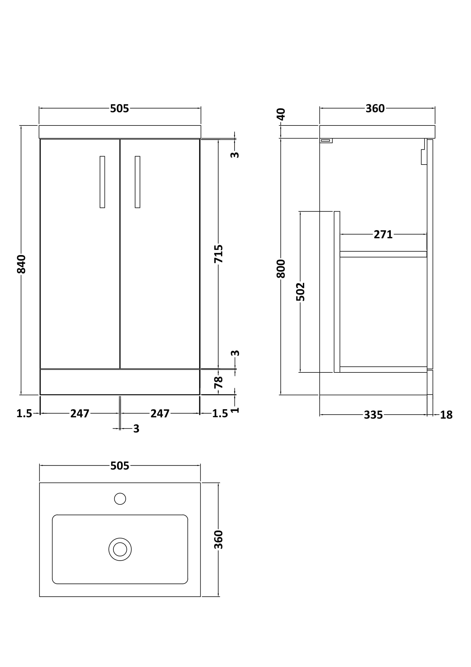 pal122_furniture_v3_ld.jpg 500mm Floor Standing 2 Door Vanity & Polymarble Basin - Image 3