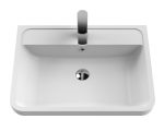 600mm Wall Hung 1 Drawer Vanity & Polymarble Basin - Image 2