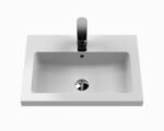 600mm Floor Standing 2-Door Vanity & Polymarble Basin - Image 3