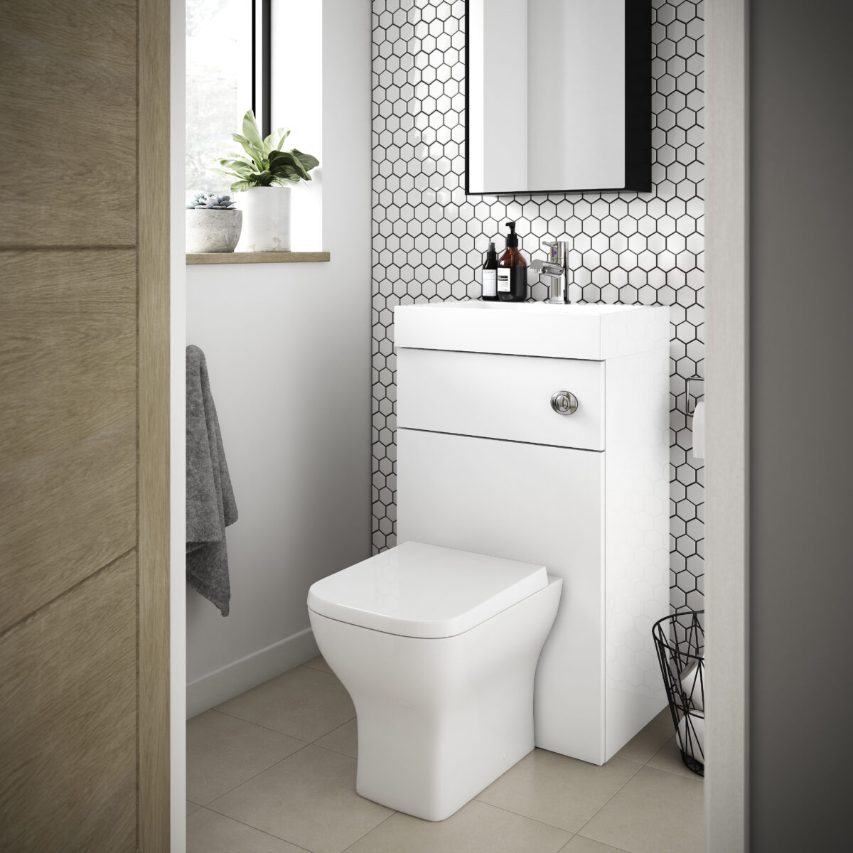 500mm Basin & WC Unit - Image 2