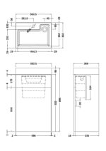 500mm Basin & WC Unit - Image 4