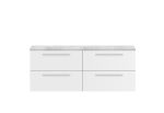 1400mm Wall Hung 4-Drawer Unit & Laminate Worktop