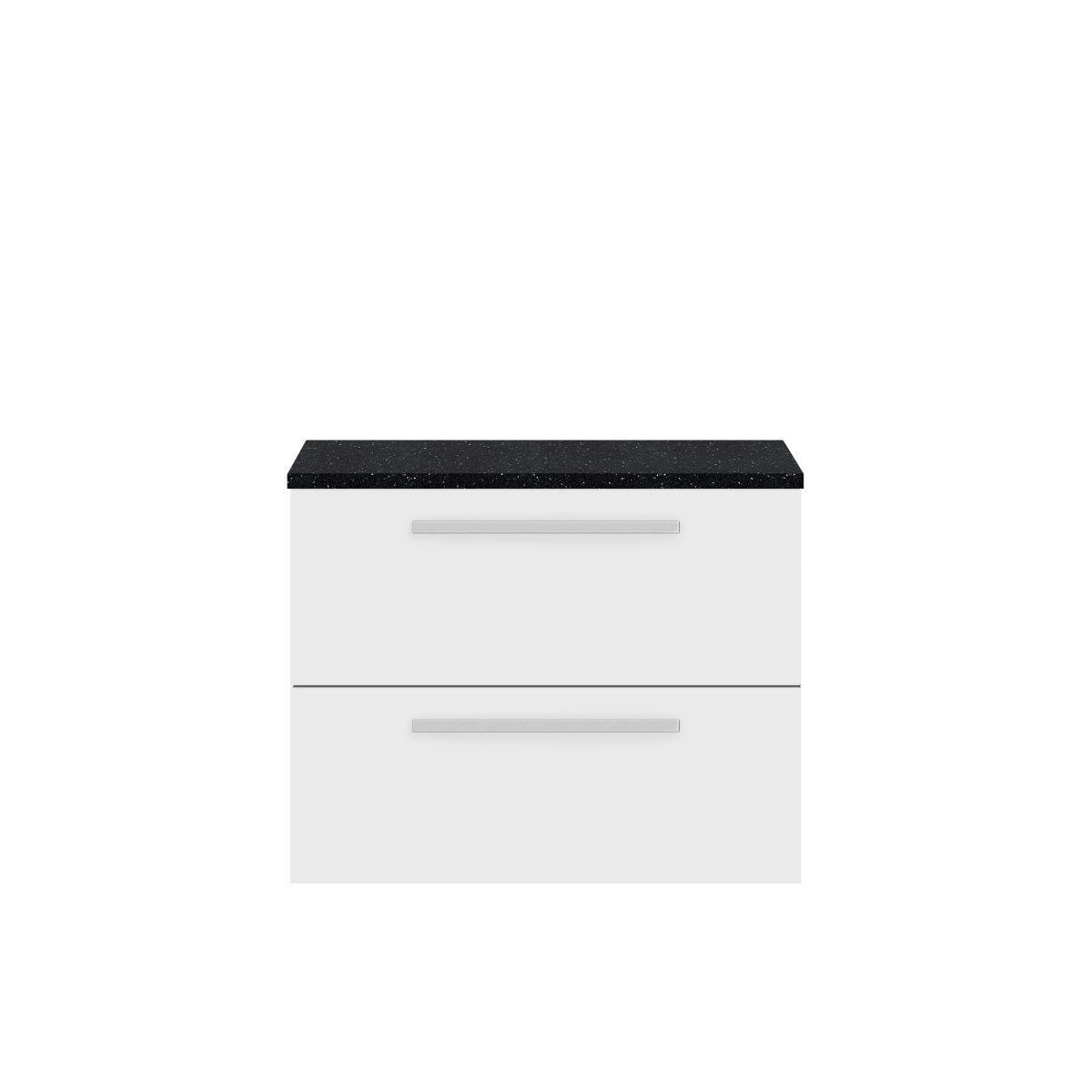 720mm Wall Hung 2-Drawer Unit & Laminate Worktop - Image 1