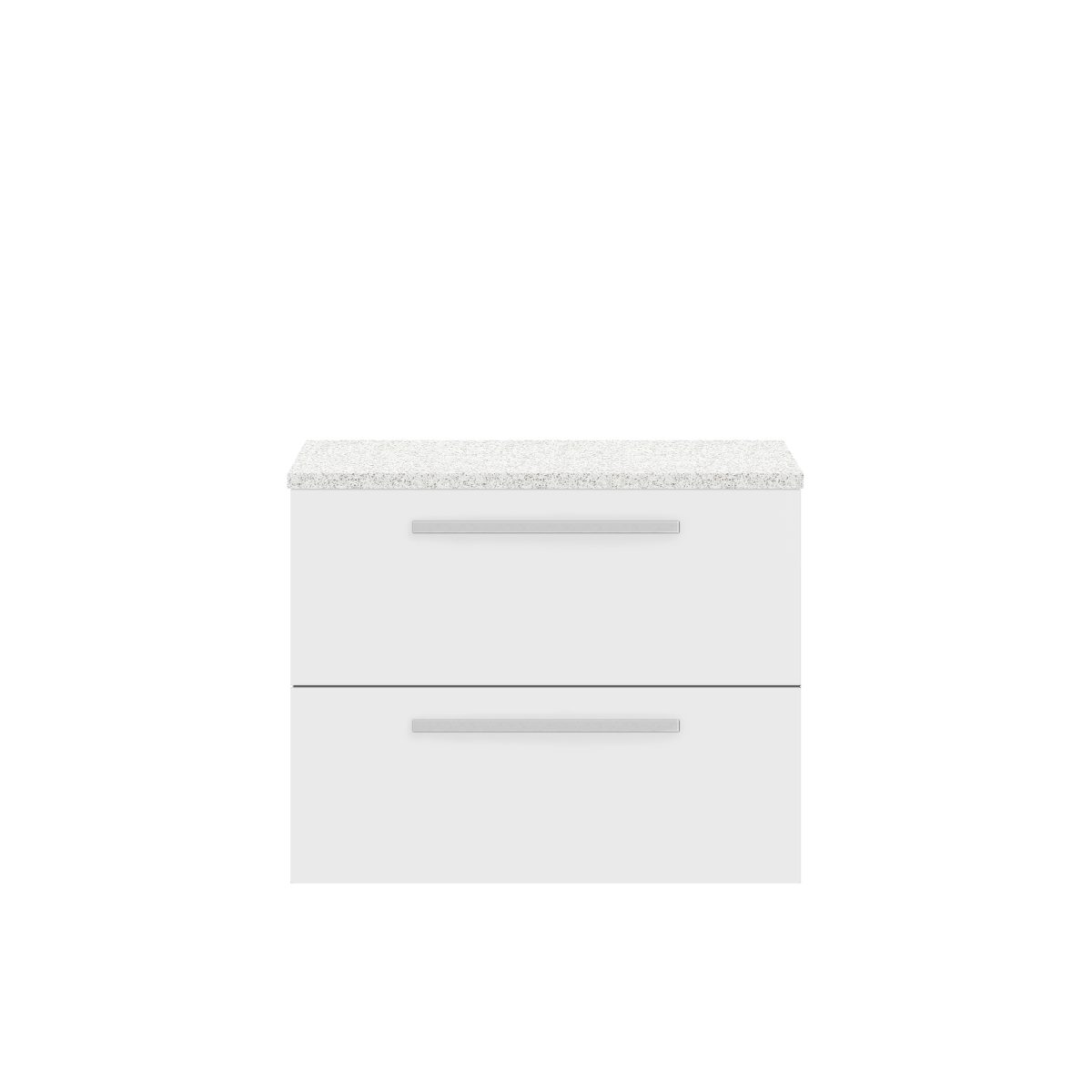 720mm Wall Hung 2-Drawer Unit & Laminate Worktop - Image 1