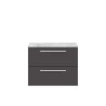 720mm Wall Hung 2-Drawer Unit & Laminate Worktop