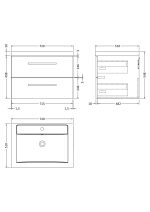 720mm Cabinet & Basin - Image 2