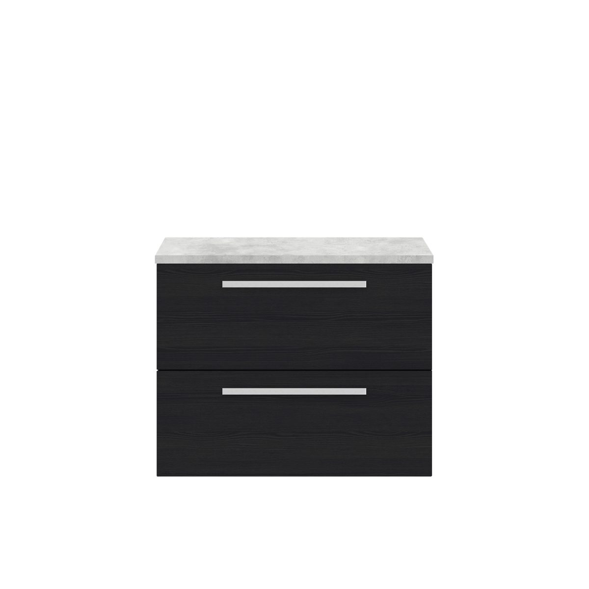 720mm Wall Hung 2-Drawer Unit & Laminate Worktop - Image 1