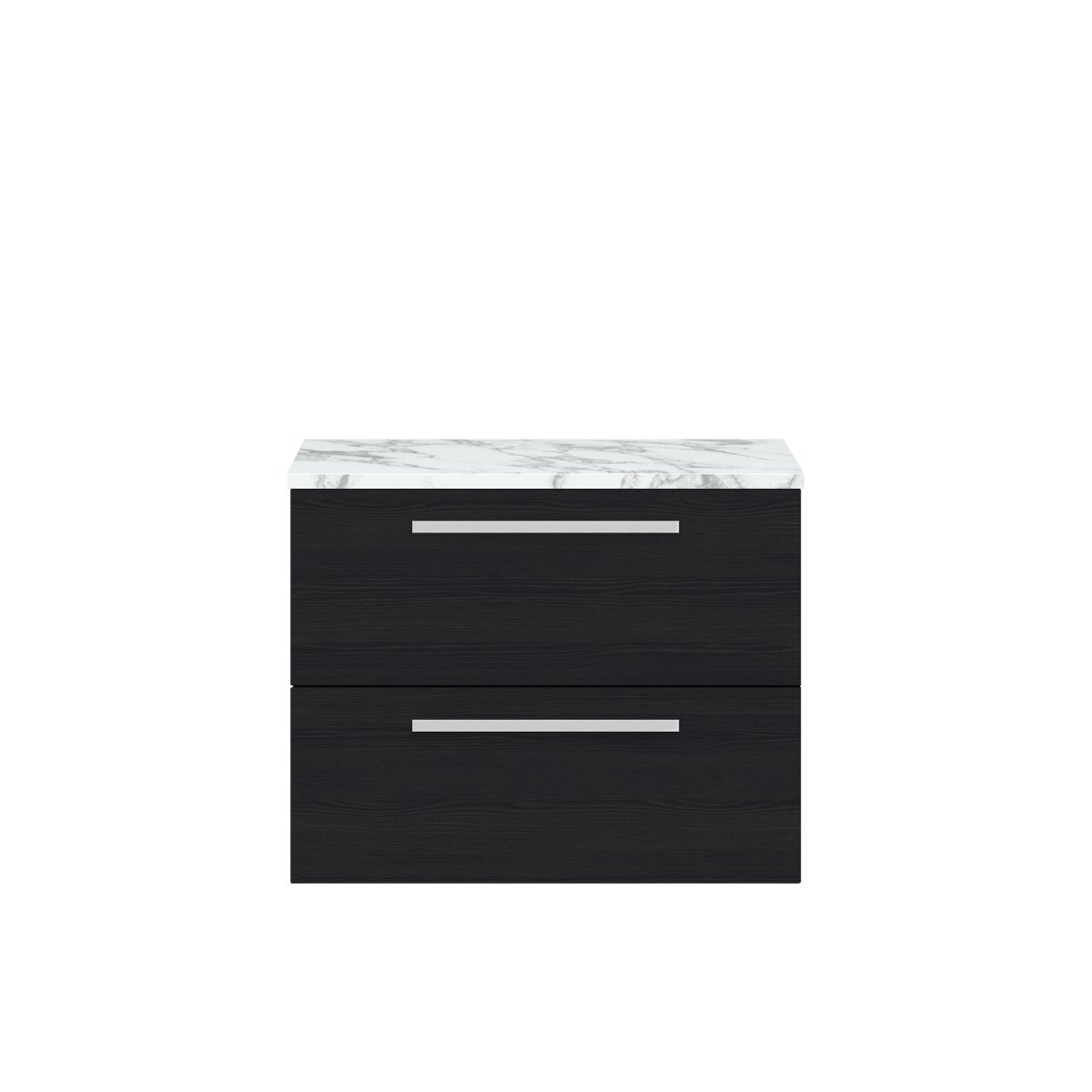 720mm Wall Hung 2-Drawer Unit & Laminate Worktop - Image 1