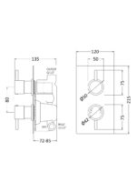Twin Thermostatic Shower Valve - Image 3