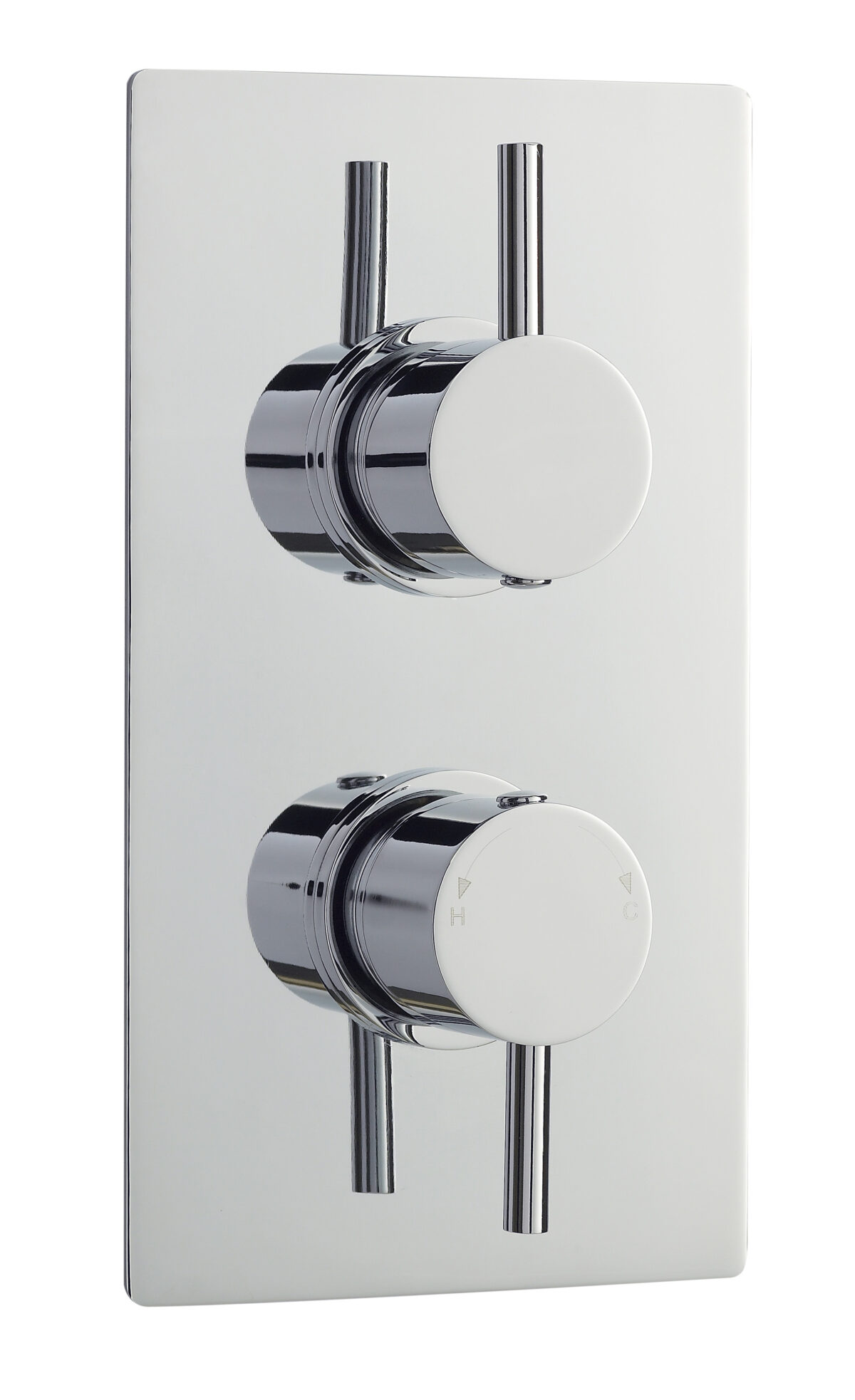 Twin Thermostatic Shower Valve With Diverter - Image 1