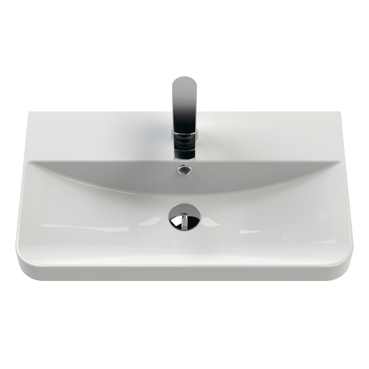600mm Floor Standing 2 Door Unit & Basin - Image 2