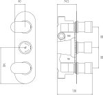 Triple Thermostatic Shower Valve - Image 2