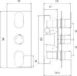 Triple Thermostatic Shower Valve - Image 2