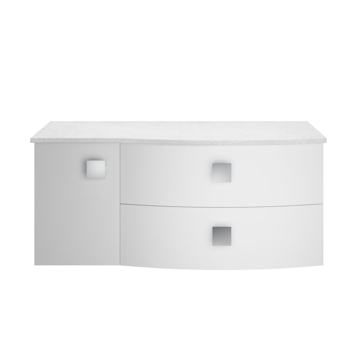 1000mm Right Hand Cabinet With Marble Top - Image 1