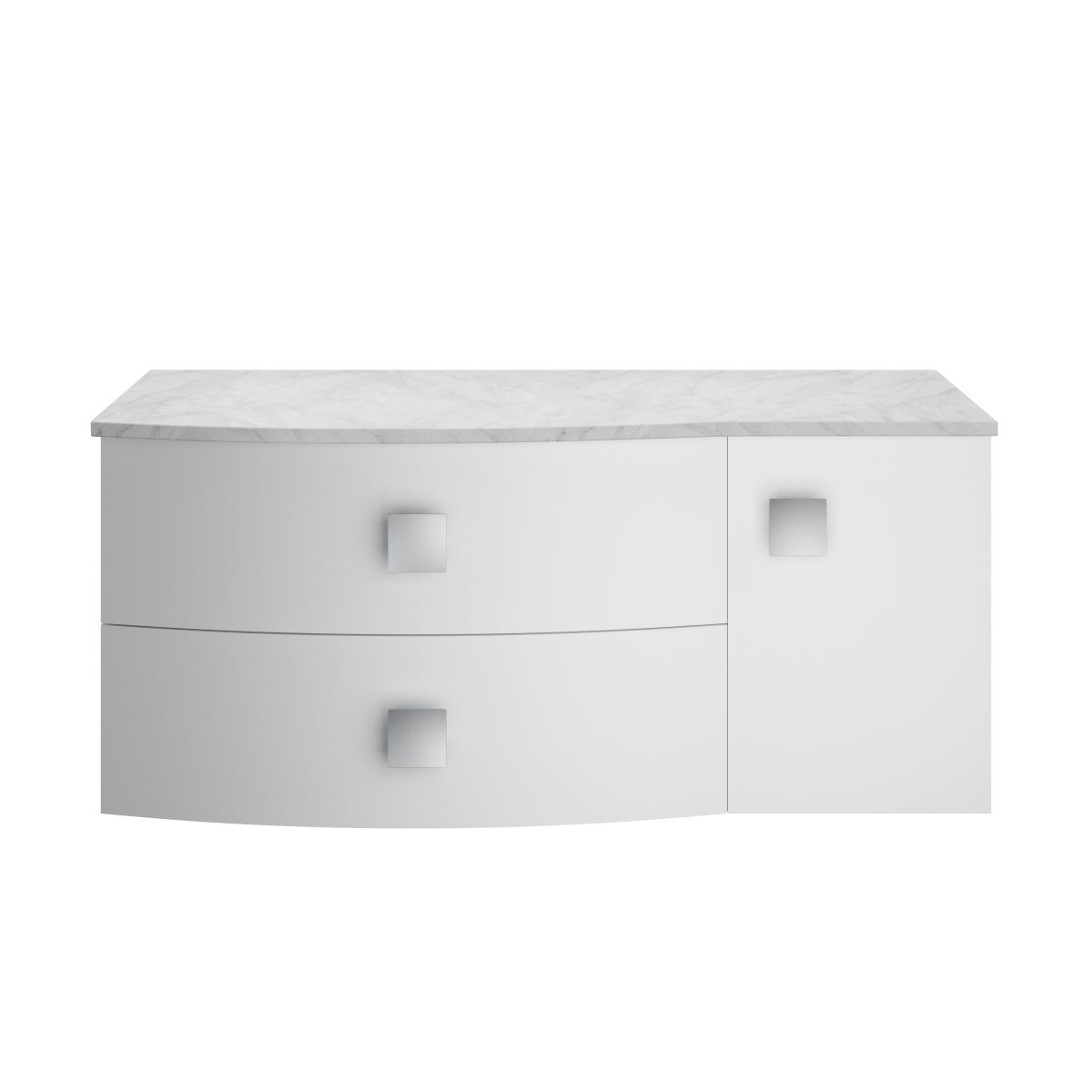 1000mm Left Hand Cabinet With Marble Top - Image 1