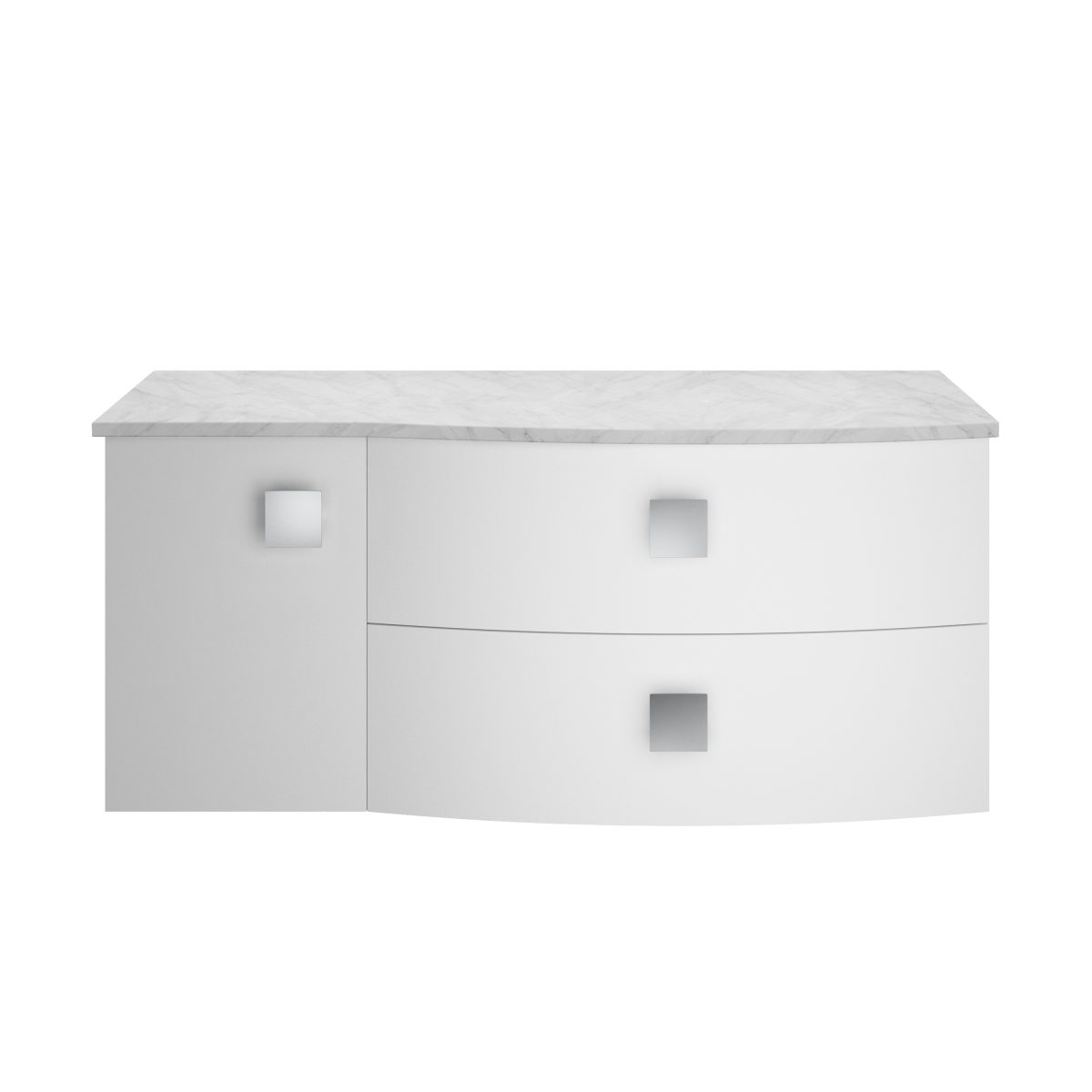 1000mm Right Hand Cabinet With Marble Top - Image 1