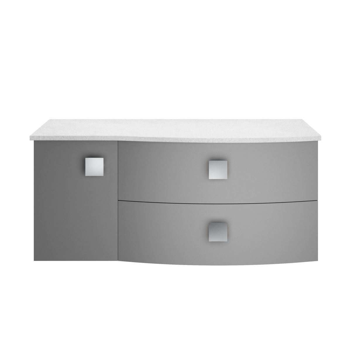 1000mm Right Hand Cabinet With Marble Top - Image 1