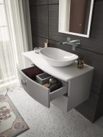 1000mm Right Hand Cabinet With Marble Top - Image 2