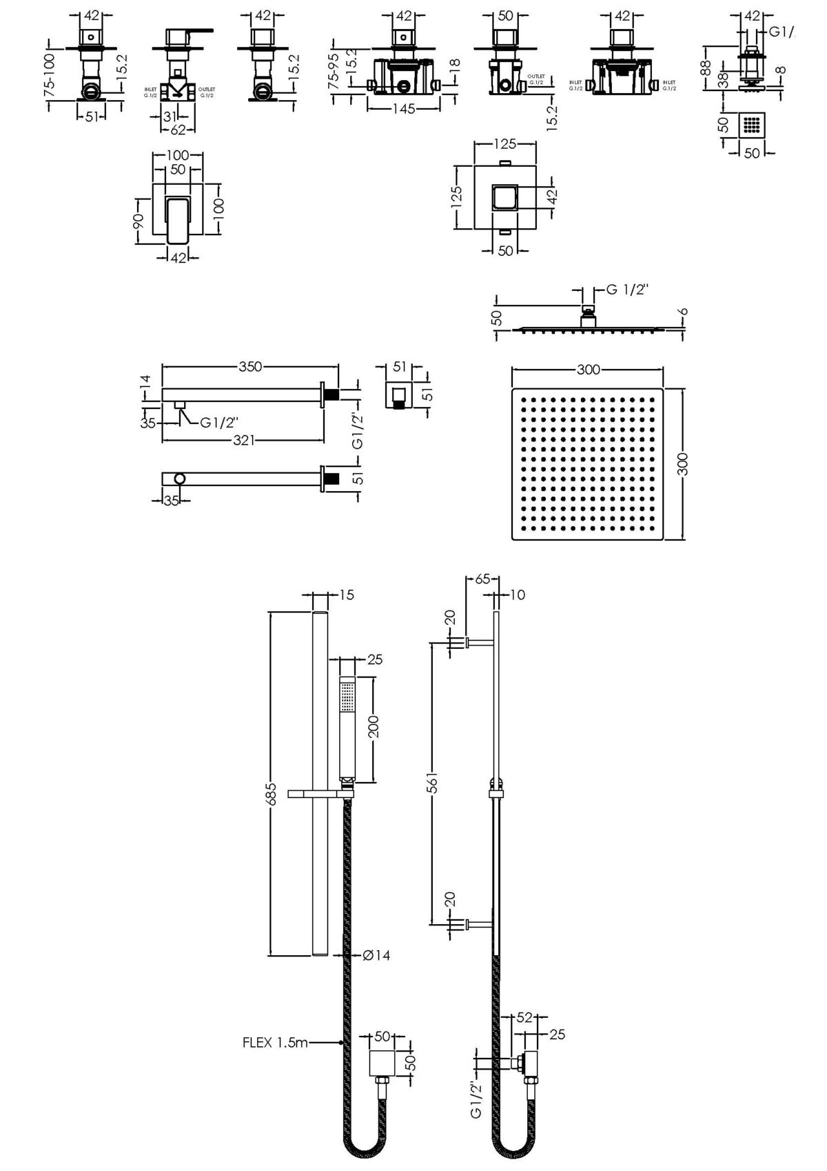 3 Outlet Windon Bundle With Stop Taps - Image 3