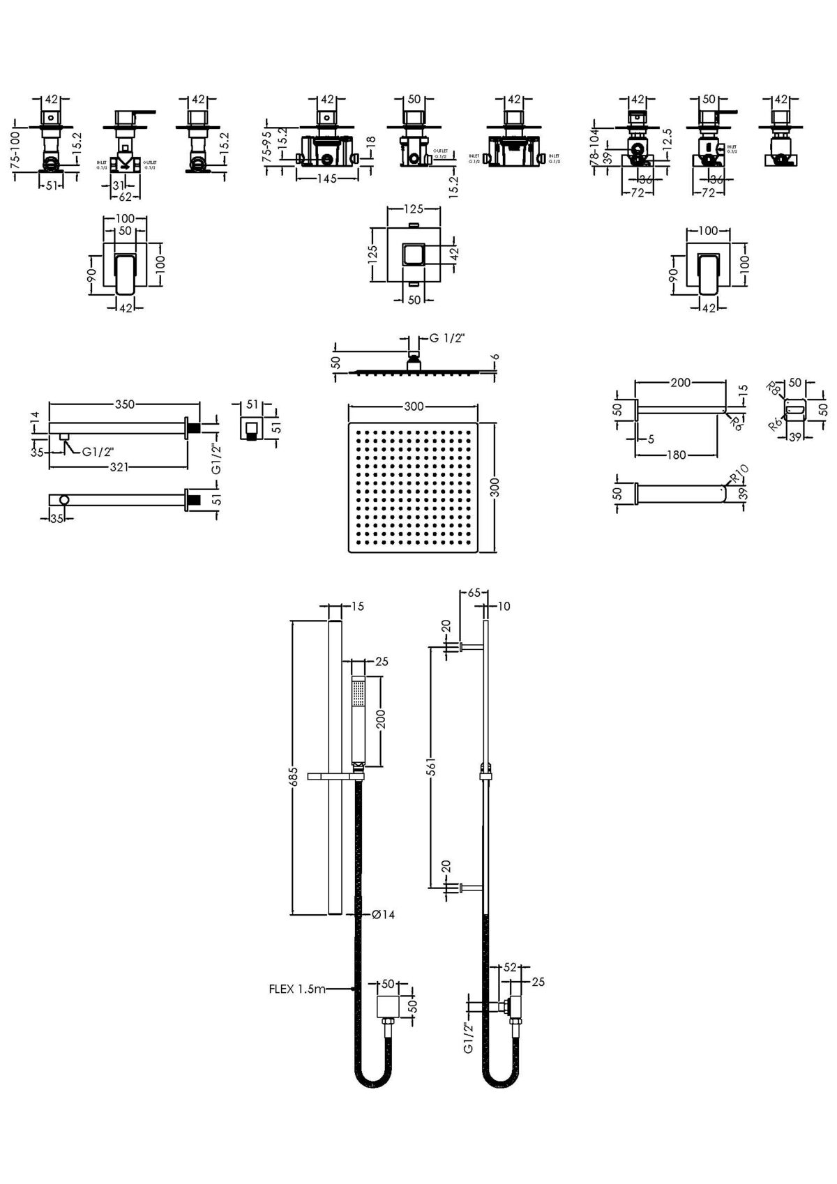 3 Outlet Bundle Windon With Stop Tap & Diverter - Image 4