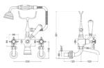Wall mounted bath shower mixer - Image 2