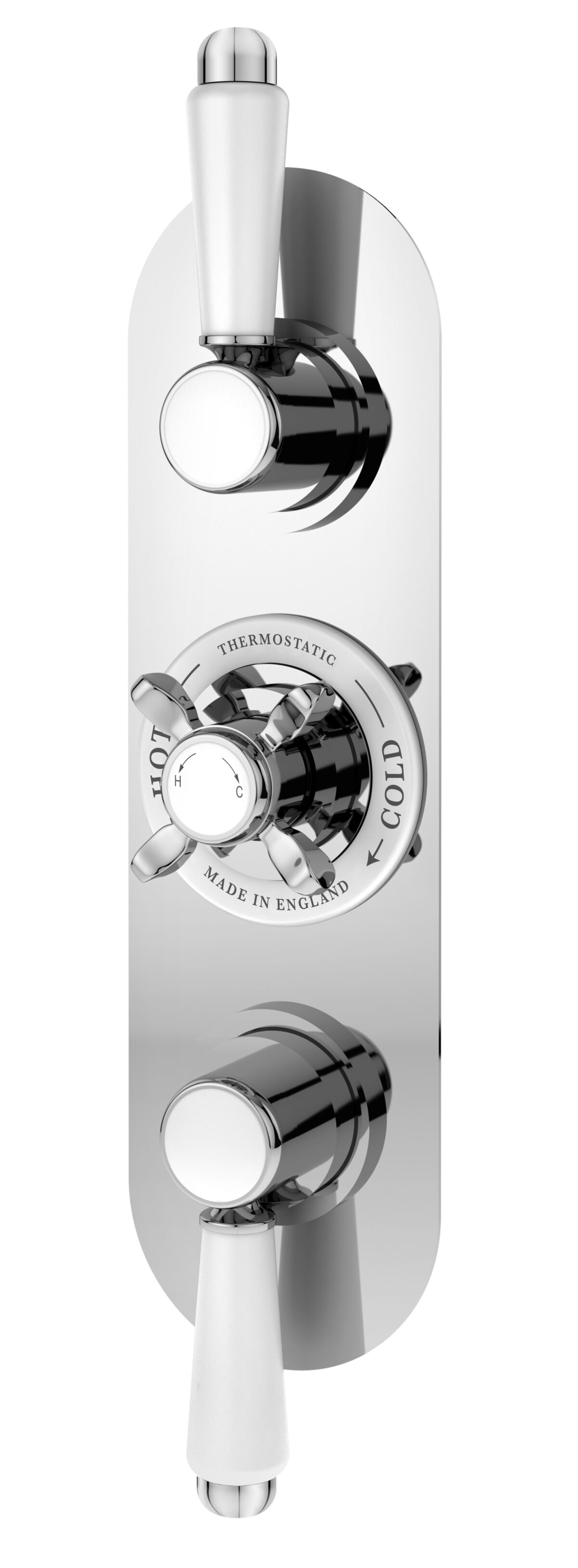 Traditional triple concealed valve with diverter - Image 1