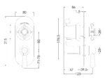 Traditional twin concealed valve - Image 2