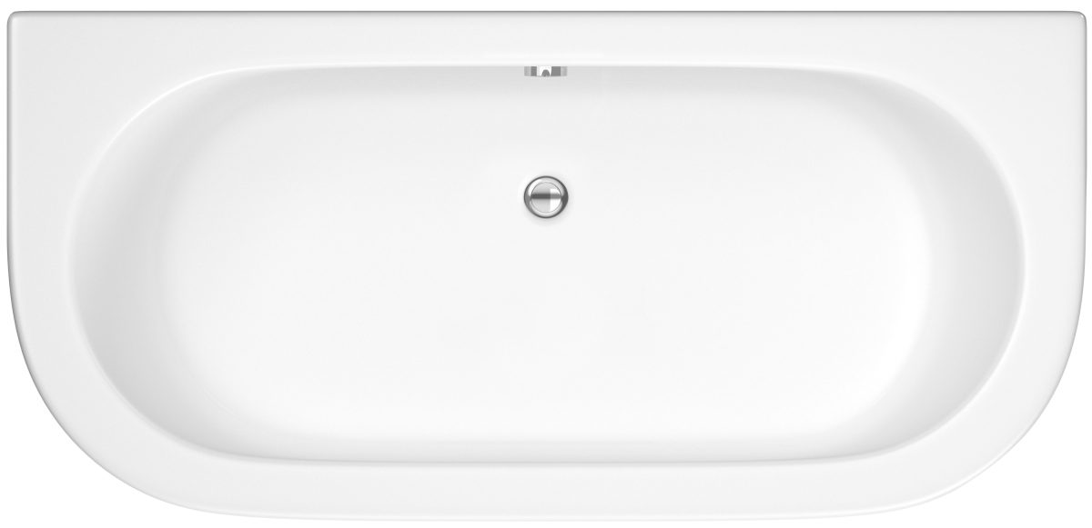 Curved Back To Wall Bath & Panel - Image 1