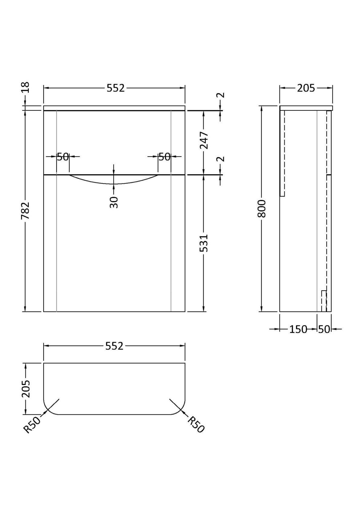 550mm WC Unit - Image 2