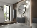 Wall Hung 600mm Cabinet & Ceramic Basin - Image 2