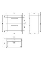Floor Standing 800mm Cabinet & Ceramic Basin - Image 3