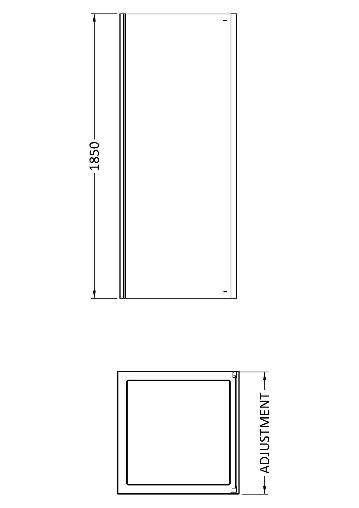 1850 x 900mm Side Panel - Image 2
