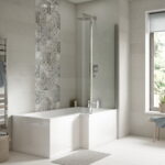 1500mm Right Hand Square Shower Bath Set - Image 2