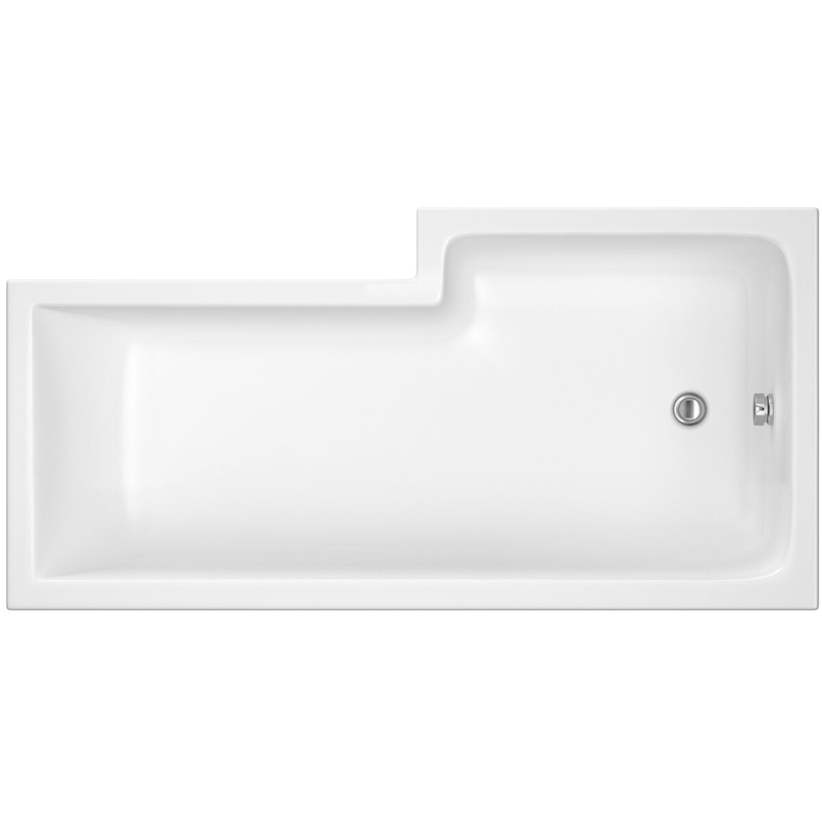 1700mm Left Hand Square Shower Bath - Image 1