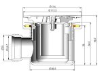 Black Fast Flow Shower Waste - Image 3