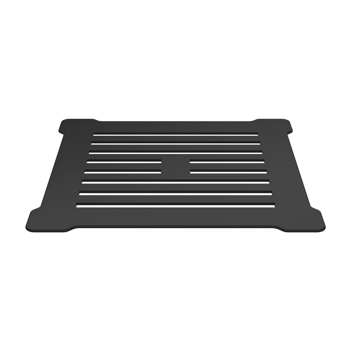 Square Shower Waste Black Top - Image 1