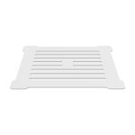 Square Shower Waste White Top