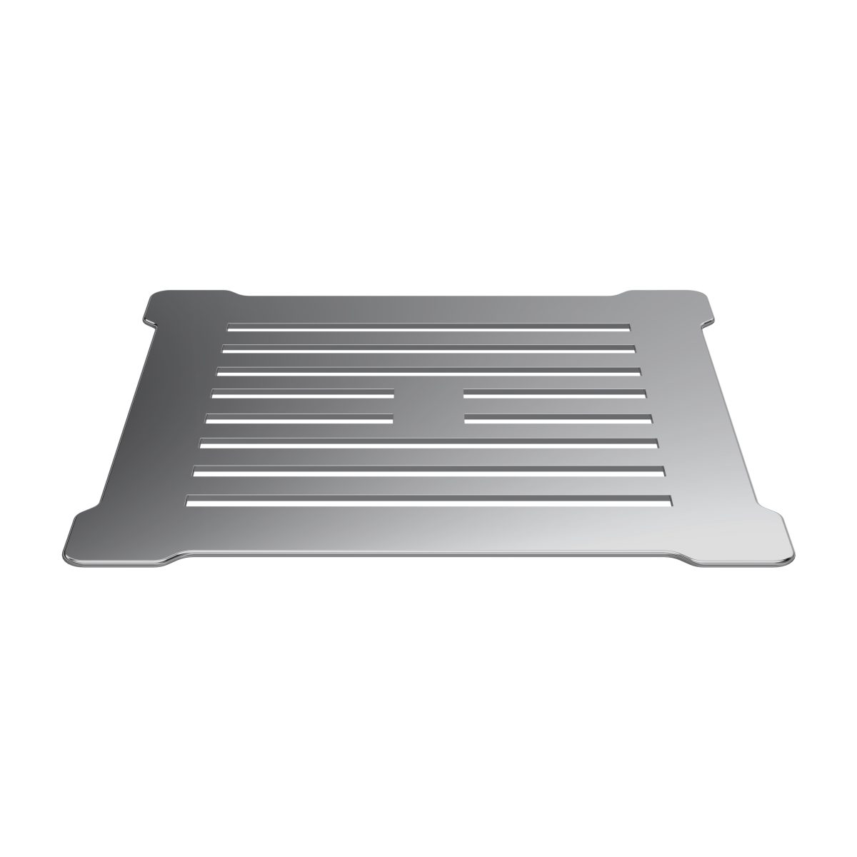 Square Shower Waste Chrome Top - Image 1