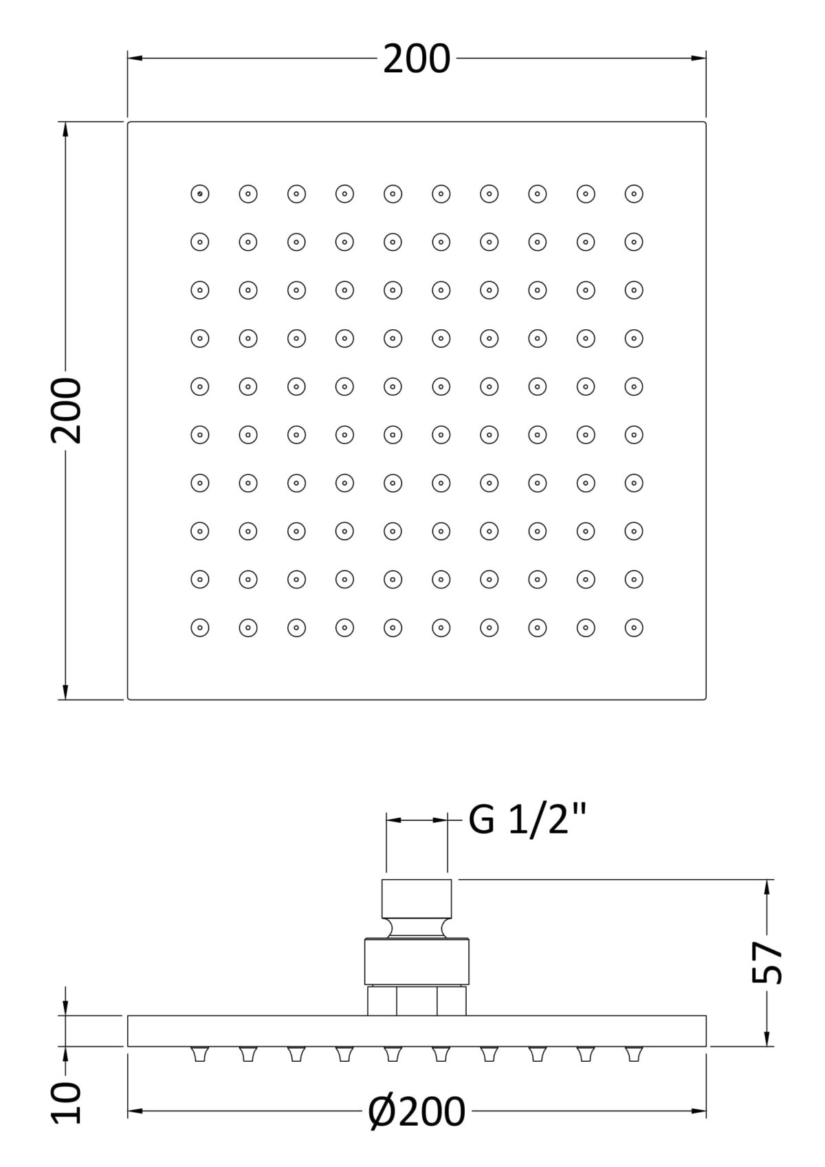 Square LED Fixed Head - Image 2