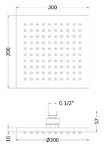 Square LED Fixed Head - Image 2
