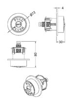 Chrome Dual Flush Button - Image 2