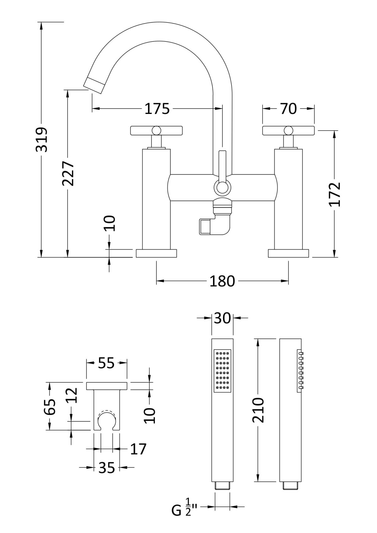 Bath Shower Mixer - Image 2
