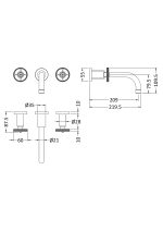 Wall Mounted Basin Mixer - Image 3